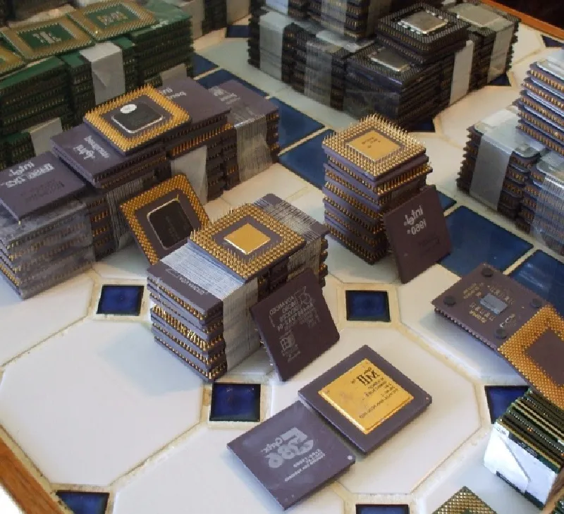 Cpu Ceramic Processor Scrap (486 & 386 CPU SCRAP) - Image 2